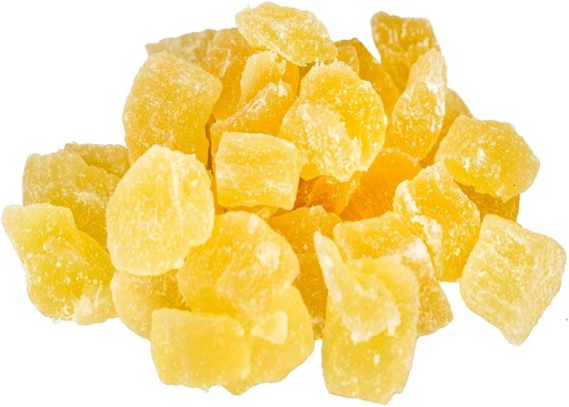 Prírodné kandizované ananásové kocky 200g