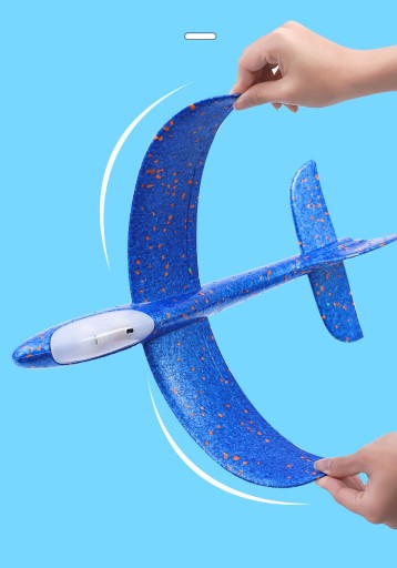 STYROPENOVÝ LIETADOVÝ KLUZÁK 47 CM SO SVIETIACI LED