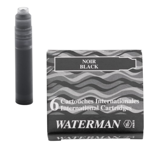 Atramentové kazety Waterman International 6xBlack