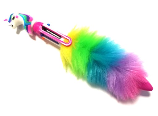 KOŽUŠINOVÝ JEDNOROŽEC GUĽOVODOVÉ PERO 6 - FAREBNÉ DETSKÉ MULTICOLOR 6V1
