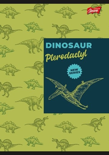 Zápisník A5 16k mriežka Dinosaur Unipap
