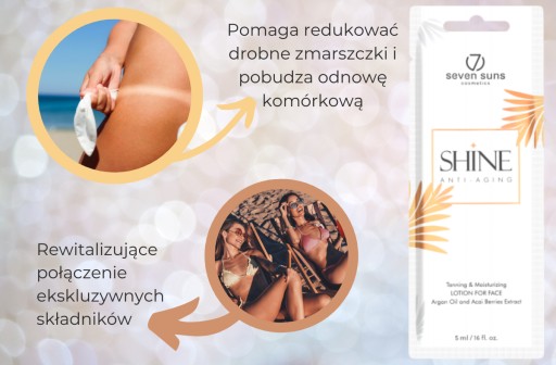 Revitalizačné sérum na tvár a opálenie 7suns Shine