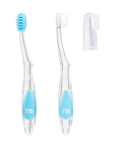 Štartovacia sada pre detskú zubnú kefku Mothercare, modrá, 3 ks
