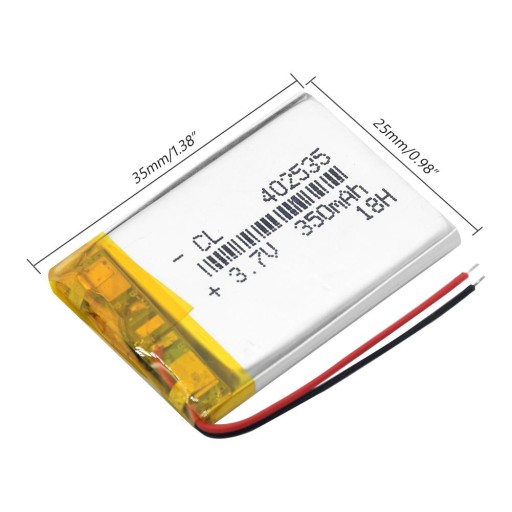 Batéria Li-Poly 350mAh 3,7V 402535