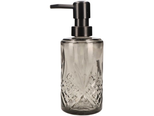 GLASS Zásobník na mydlo / prostriedok na umývanie riadu 18 x 7 cm, 250 ml - GRAFIT