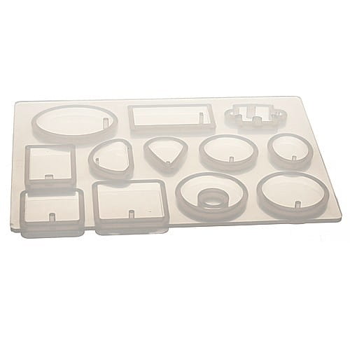 BFS02 Silikónová forma na živice - 12 PUZZEL vzorov