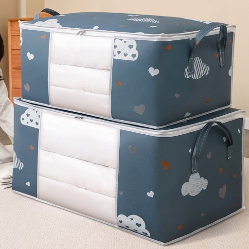 Veľký organizér Cover Box Box na posteľnú bielizeň, oblečenie, deku, XL do šatníka