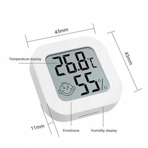 DIGITÁLNY TEPLOMER HYGROMETER IZBOVÁ METEOSTANICA POČASIE S DISPLEJOM