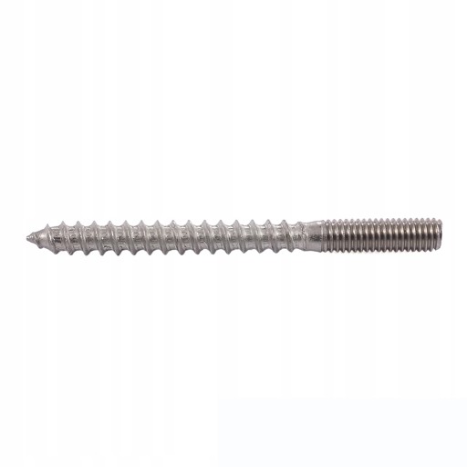 Dvojzávitová nerezová skrutka INOX M6 x 80 - 10 kusov