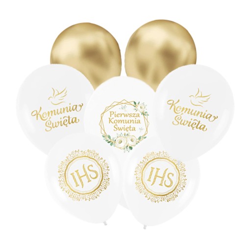 Communion Balloons Communion Balloons Sada balónikov na stojane 7 ks