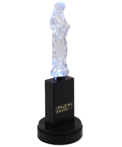 Veľká náplň do sviečok Maryja, LED elektrická sviečka čierna 18cm Maryjka