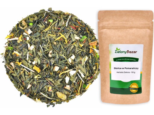 SLNKO V POMERANČI Zelený čaj - 50g