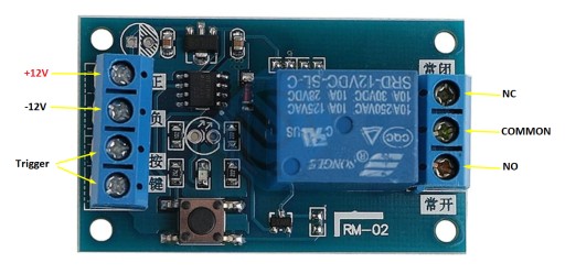 Modul s 12V bistabilným relé