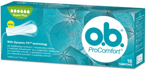 tampóny O.B ProComfort super plus 16 ks.