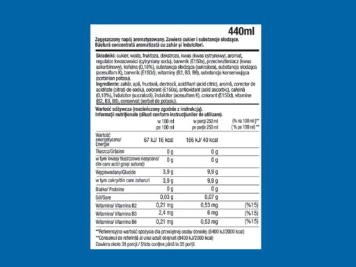SODASTREAM XTREME ENERGY SIRUP ENERGY PRE SATURÁTOR 9L NÁPOJA so 440ml
