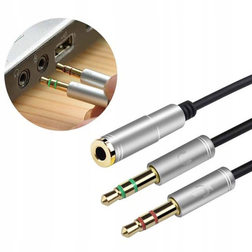 Adaptér na kábel slúchadiel Splitter Jack 3.5 KVALITA