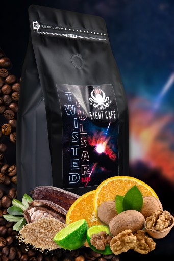 Zmes čerstvo pražených kávových zŕn Twisted Pulsar 50G pre kávovar na espresso