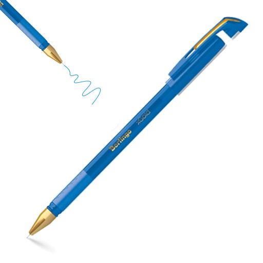 Berlingo guľôčkové pero s uzáverom, 0,7 mm, xGold, modré, 1 ks