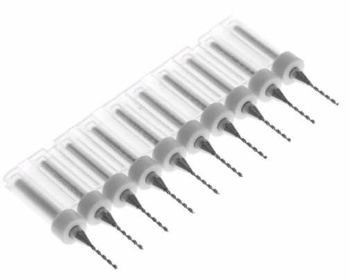 10ks MINI VŔTAČKY 0,9mm PRESNÉ CNC WIDI