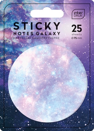 Samolepiaci zápisník GALAXY Space Planets 25 ks