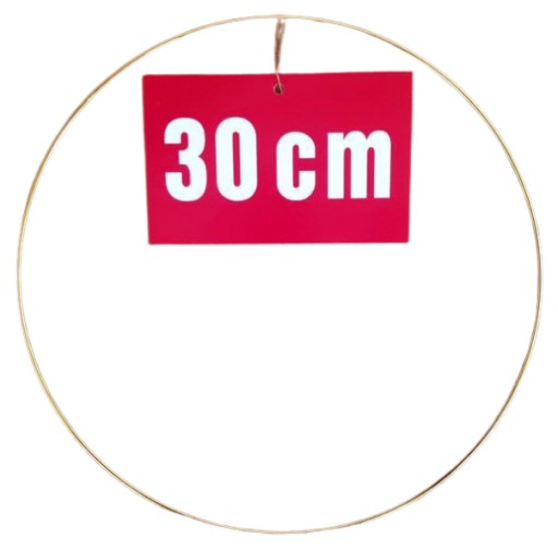 ZLATÝ prsteň/ráfik pre lapače snov a makramé 30 cm