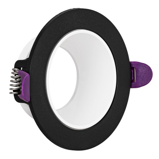 okrúhle pohyblivé halogénové stropné svietidlo GU10 Black White SPOT očko x3