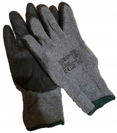 Ochranné pracovné rukavice LATEX, 12 párov