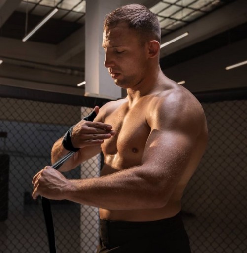 Boxerské obväzy, 2 m, sada 2 ks BUSHIDO čierne