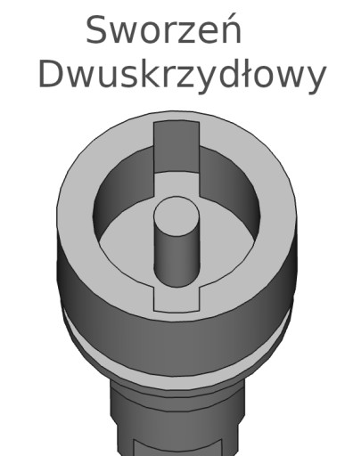 Zámok plastový/čierny/dvojkrídlový, 5mm