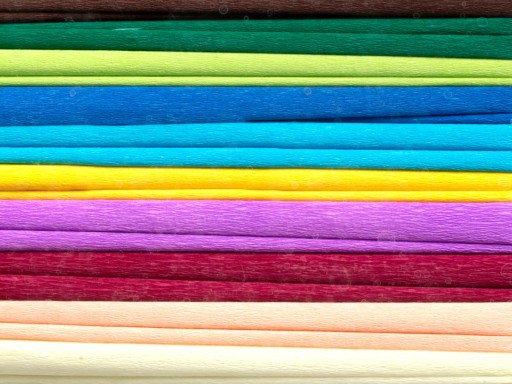 Krimpovaný hodvábny papier 25x200cm, MIX C, Happy Color