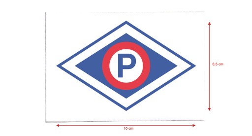 Nálepka Oddelenie prevencie polície 10 cm