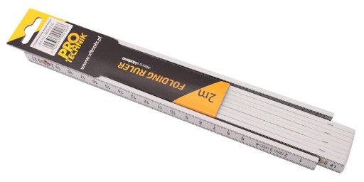 ABS vodotesný skladací meter, 2m biely meter