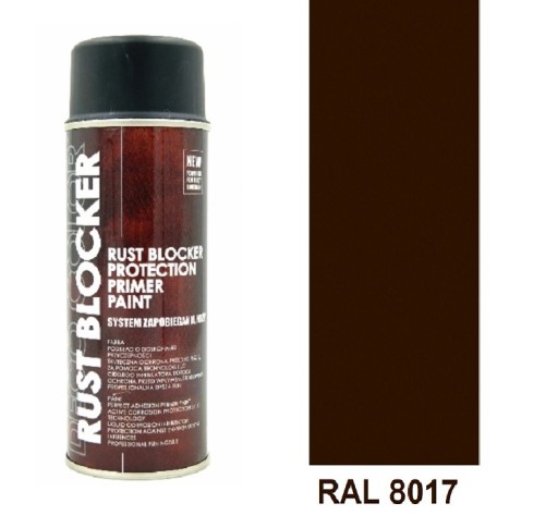 RUST BLOCKER farba v spreji na hrdzu 400ml HNEDÁ 8017