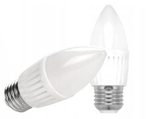 E27 ŽIAROVKA, SVIEČKA SLZNA, 6W, TEPLÁ FARBA LED