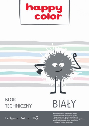 A4 BLOK BIELY BLOK TECHNICKÝ PAPIER ŠKOLSKÝ BLOK