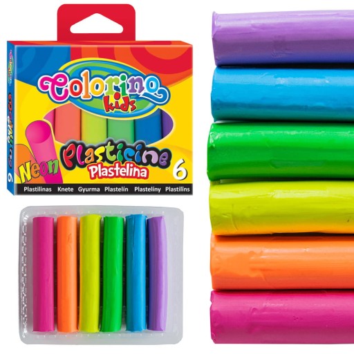 COLORINO neón a plastelína svietiaca v tme