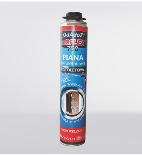 Izoflex montážna pena 750 ml zimná Nízkotlaková post-zliatinová pena