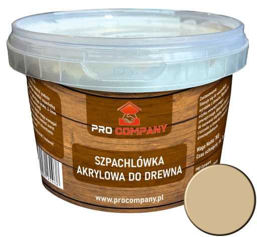 PRO Company Tmel na drevo 1kg Dub svetlý
