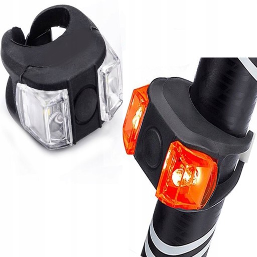 2KS BIKE SVETLÁ LED BICYKLOVÉ SVETLÁ PREDNÉ ZADNÉ 77