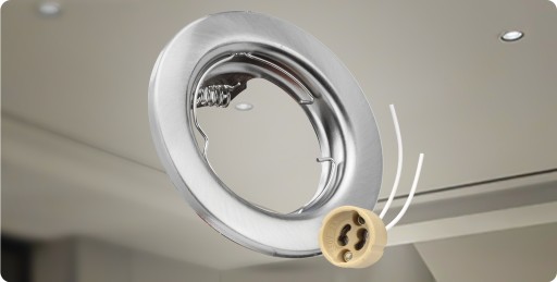 2x STRIEBORNÁ MALÁ HALOGÉNOVÁ LAMPA NEREZOVÁ OCEL PRE LED ŽIAROVKY