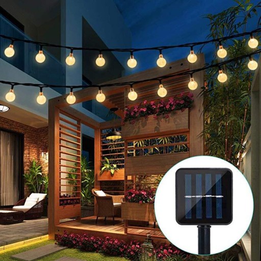 Solárne girlandové záhradné svietidlá BALLS 20x LED