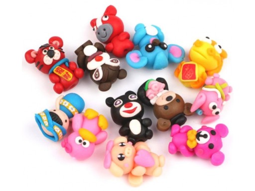 SADA FOAM PLASTIC CLAY POLYMER CLAY 4 ks + nože