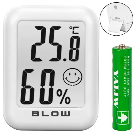 LCD TEPLOMER MINI METEOSTANICA POČASIE HYGROMETER MAGNET SADA BATÉRIE