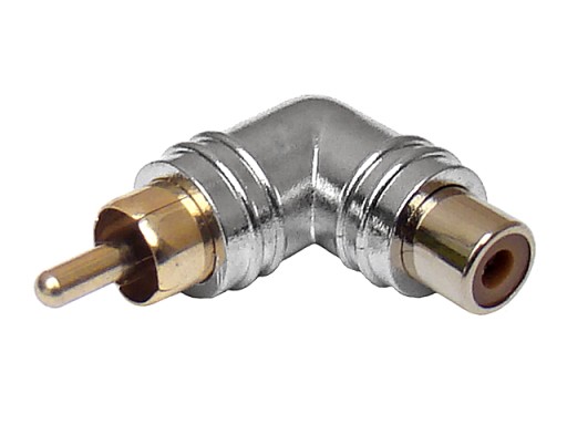 RCA/CINCH uhlový adaptér RCA/RCA zástrčka/metalizovaná zásuvka VITALCO