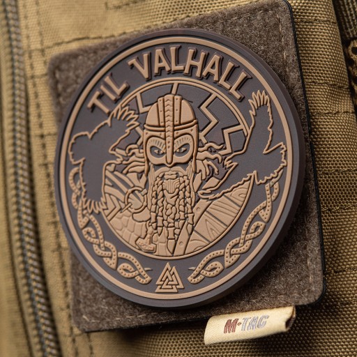 NÁŠIVA NA VELCRO ZNAK PVC ZNAK BOJOVNÍKA TIL VALHALL M-TAC COYOTE