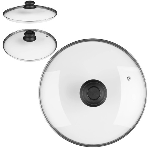 POKROK UNIVERZÁLNE SKLENENÉ POKLOPENIE S KLOBÁKOVÝM POKLOPOM 32CM