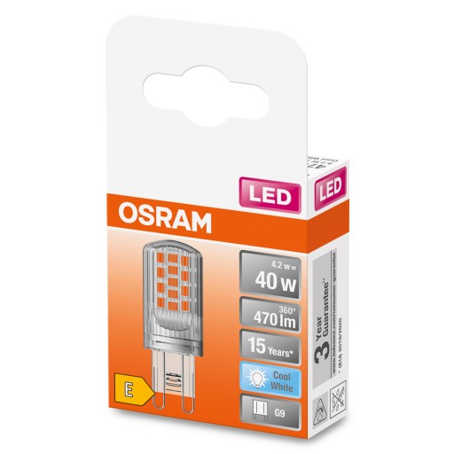 G9 LED žiarovka KAPSULA 4,2W = 40W 4000K OSRAM