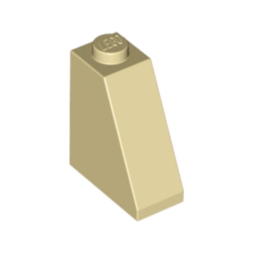 Lego tehla šikmá 60481 tan 10 ks