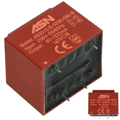 Liaty transformátor ASN 230V / 9V - 2 VA