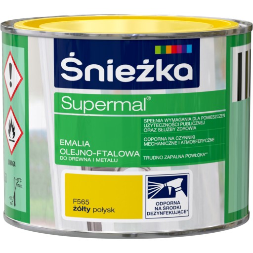 ŚNIEŻKA Olej-ftalát žltá F565 Lesk 0,2L